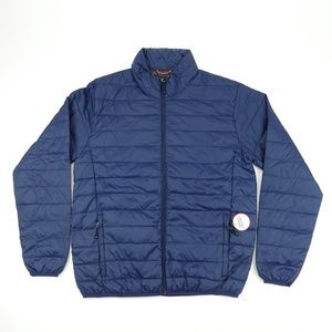 Royal Falcon Men's Sz M Blue Collared Jacket A3904